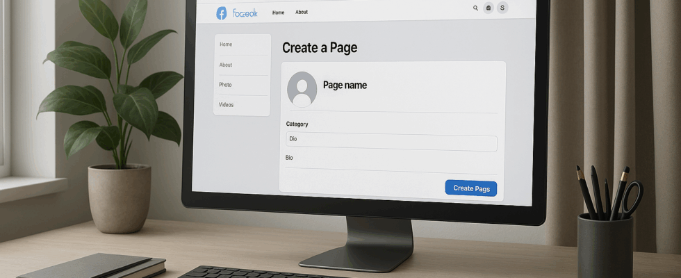 créer une page facebook